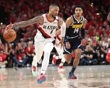 关于掘金客场逆转雷霆，米尔萨普暴扣助球队获胜的信息